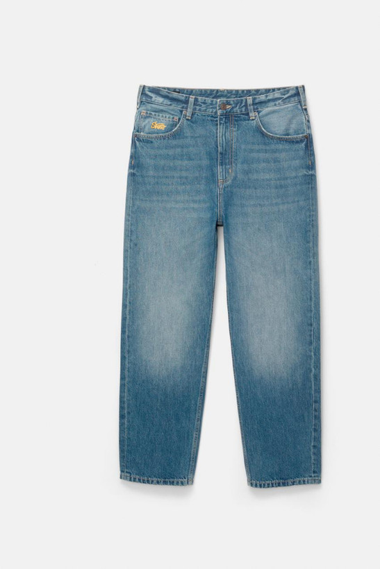 شلوار جین بگی رنگ Denim Blue برند پول اند بیر STWD