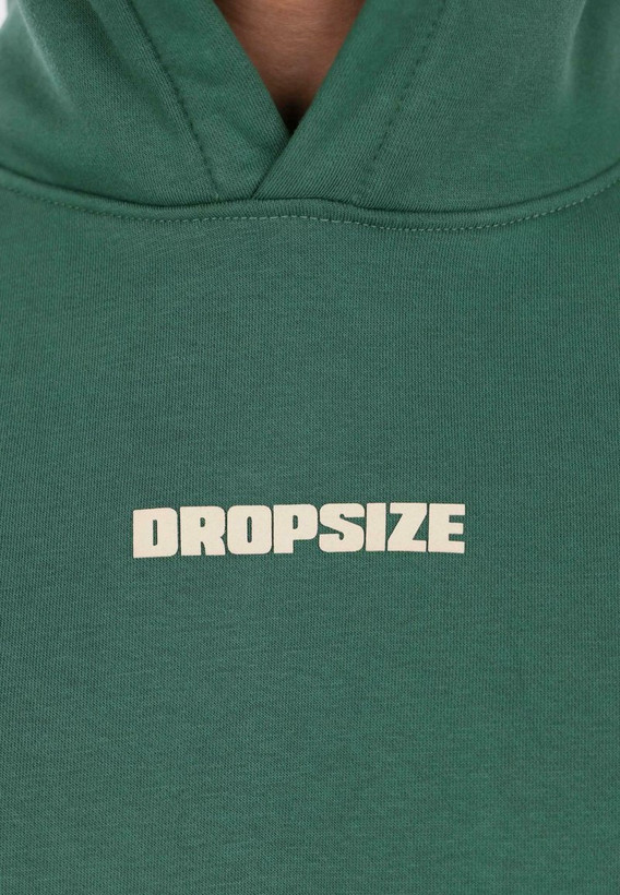 هودی اورسایز چاپ ژلاتینی رنگ سبز سنگشور برند دراپسایز DROPSIZE