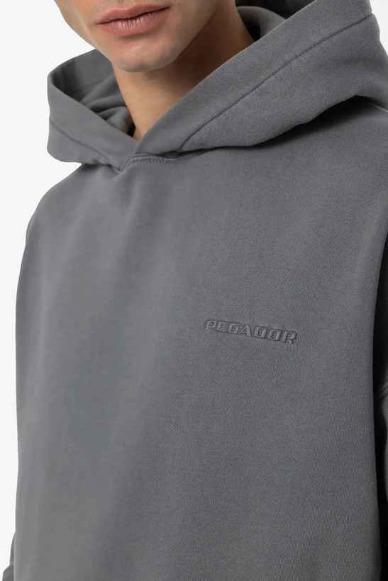 هودی بیسیک اورسایز رنگ Vintage Grey برند پگادور PEGADOR