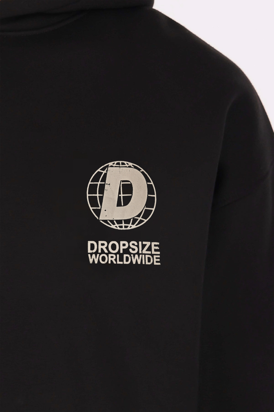 هودی گرم بالا لیمیتد ادیشن رنگ مشکی برند دراپسایز DROPSIZE