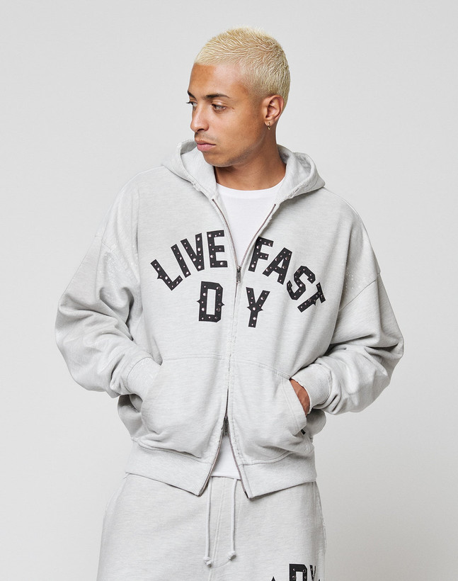 سویشرت باکسی نیوکالکشن رنگ Light Heather Grey برند لیوفست LFDY