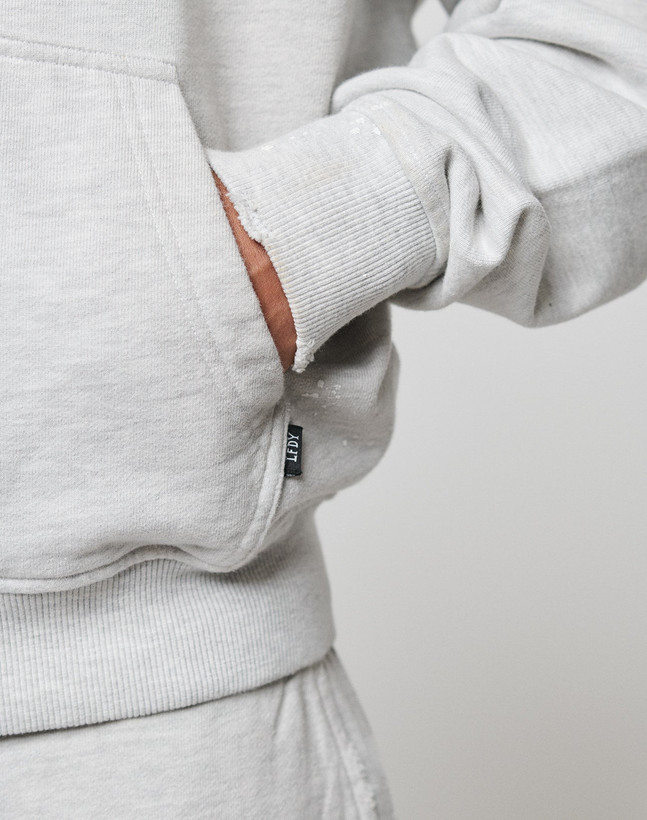 سویشرت باکسی نیوکالکشن رنگ Light Heather Grey برند لیوفست LFDY