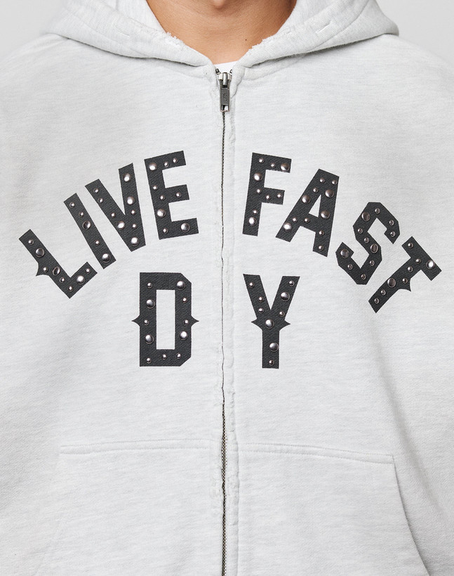 سویشرت باکسی نیوکالکشن رنگ Light Heather Grey برند لیوفست LFDY