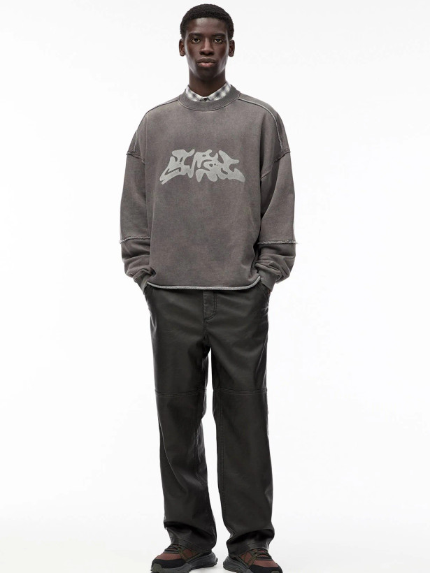 دورس باکسی رنگ قهوه ای سنگشور برند پول اند بیر PULL&BEAR